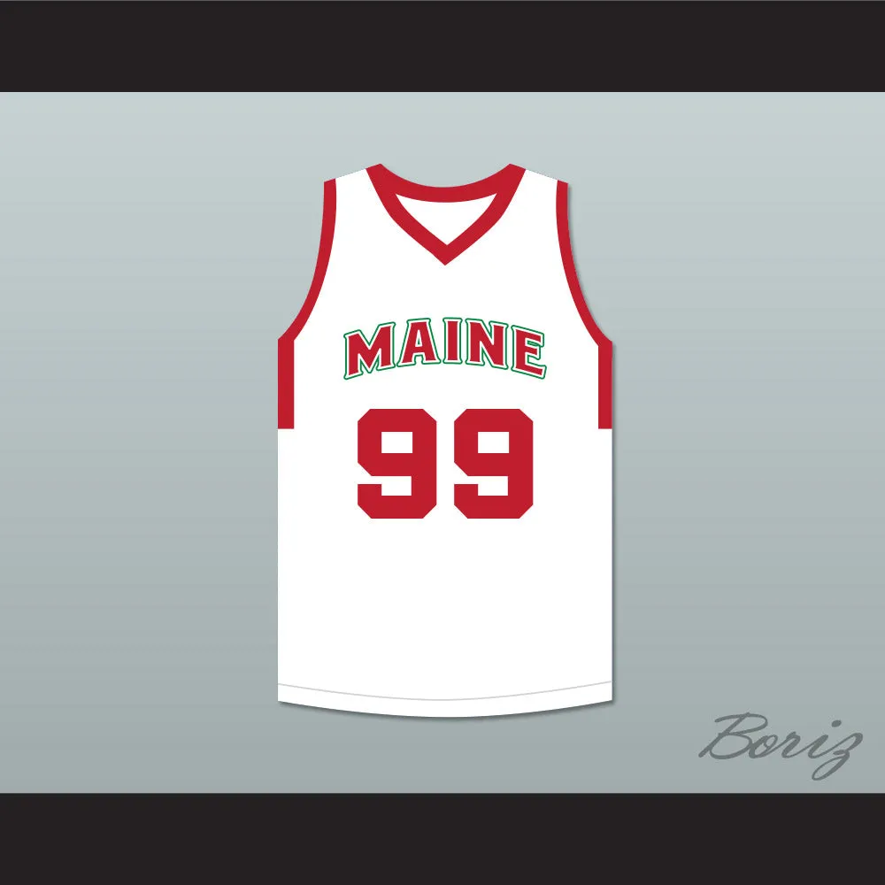 Tacko Fall 99 Maine White Basketball Jersey 1