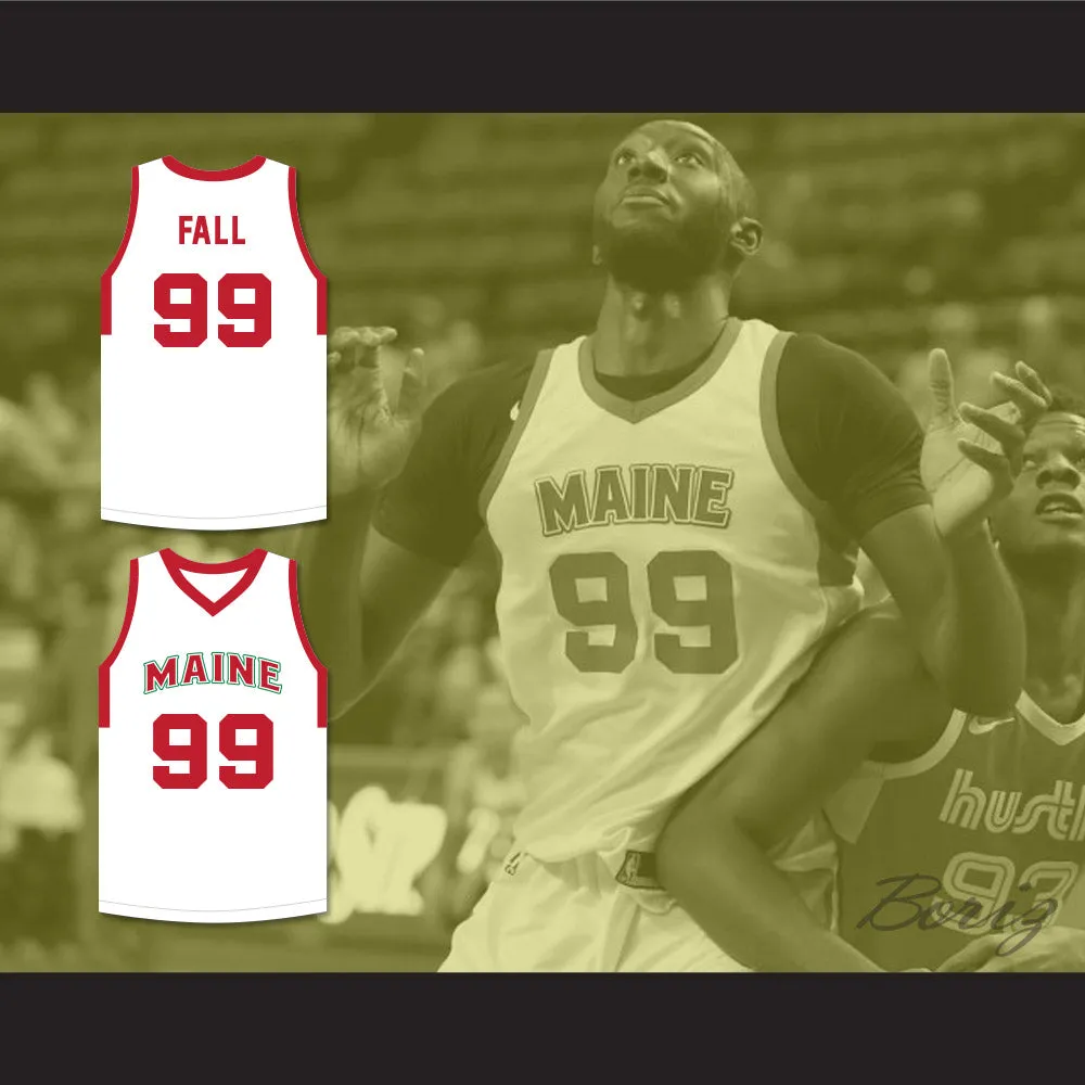 Tacko Fall 99 Maine White Basketball Jersey 1