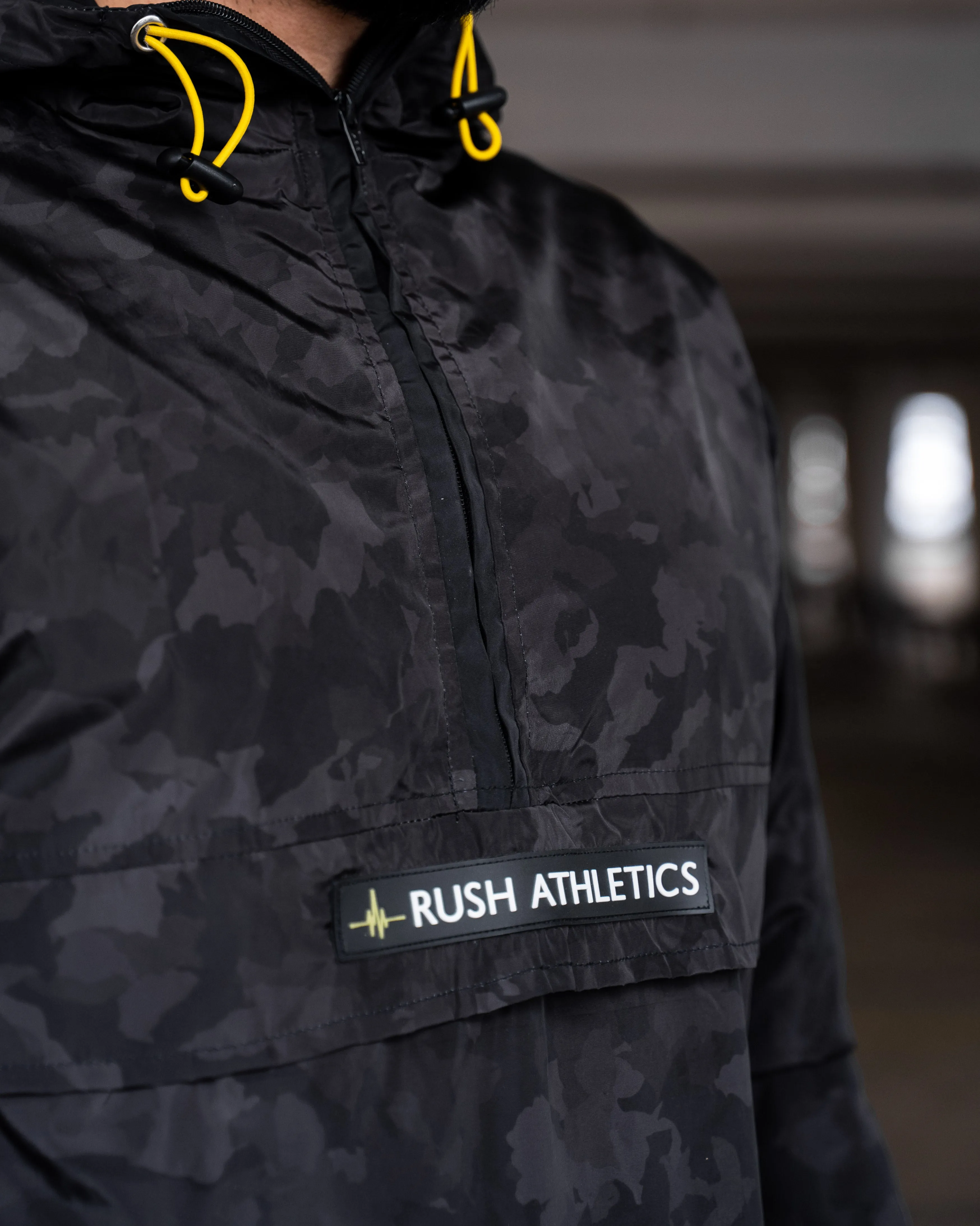 TACTICAL WINDBREAKER | STEALTH BLACK CAMO