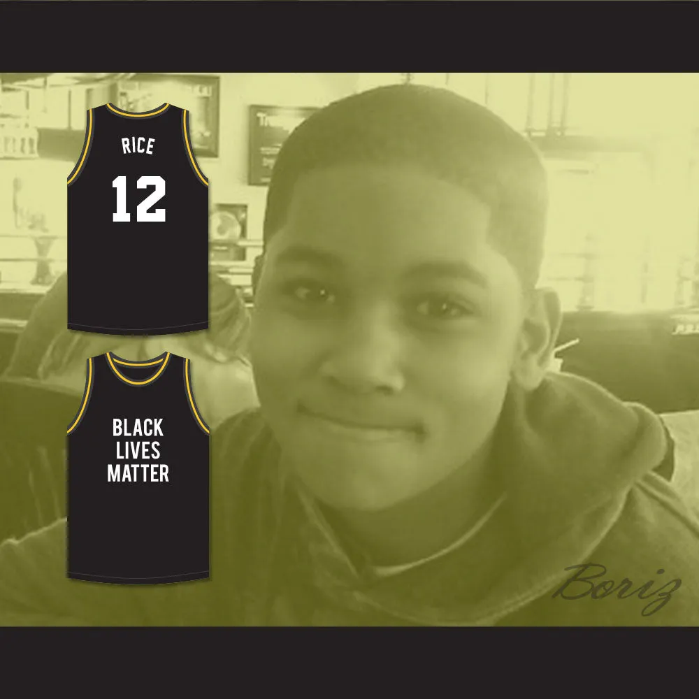 Tamir Rice 12 Black Lives Matter Basketball Jersey