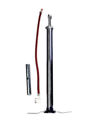 Target20 High Pressure Steel Bicycle Air Pump Tyre Inflator Compressor Cycle Pump for Cycles, Toys Delux BCP Chrome - Silver