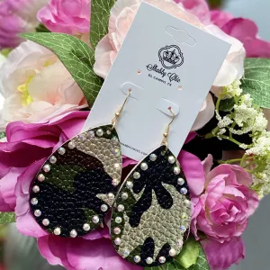 Teardrop Camo earrings