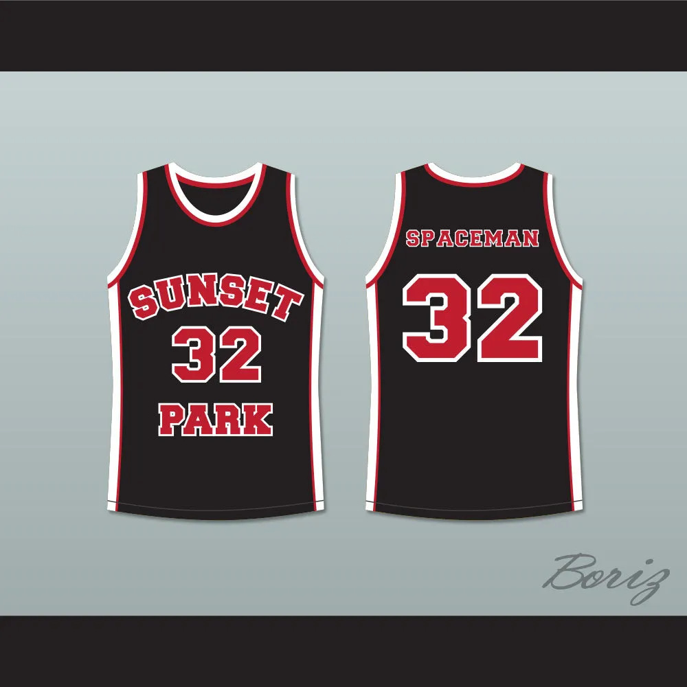 Terrence Howard Spaceman 32 Sunset Park Black Basketball Jersey
