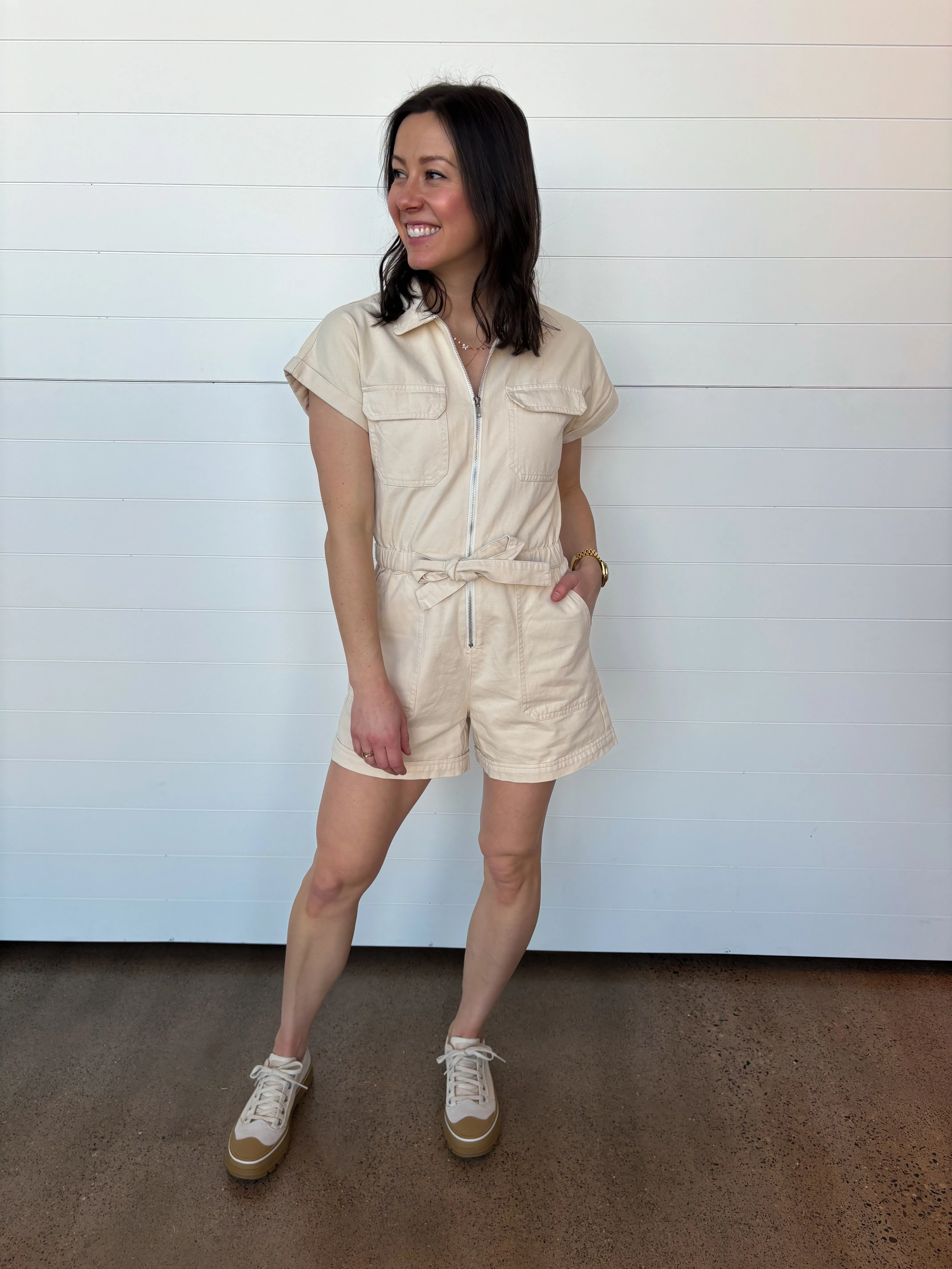 The Amber Utility Romper