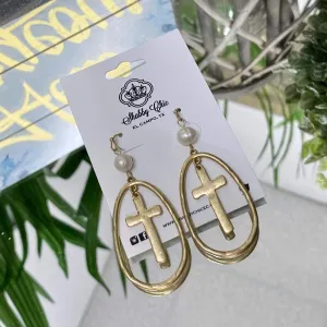 The Circled Cross earrings