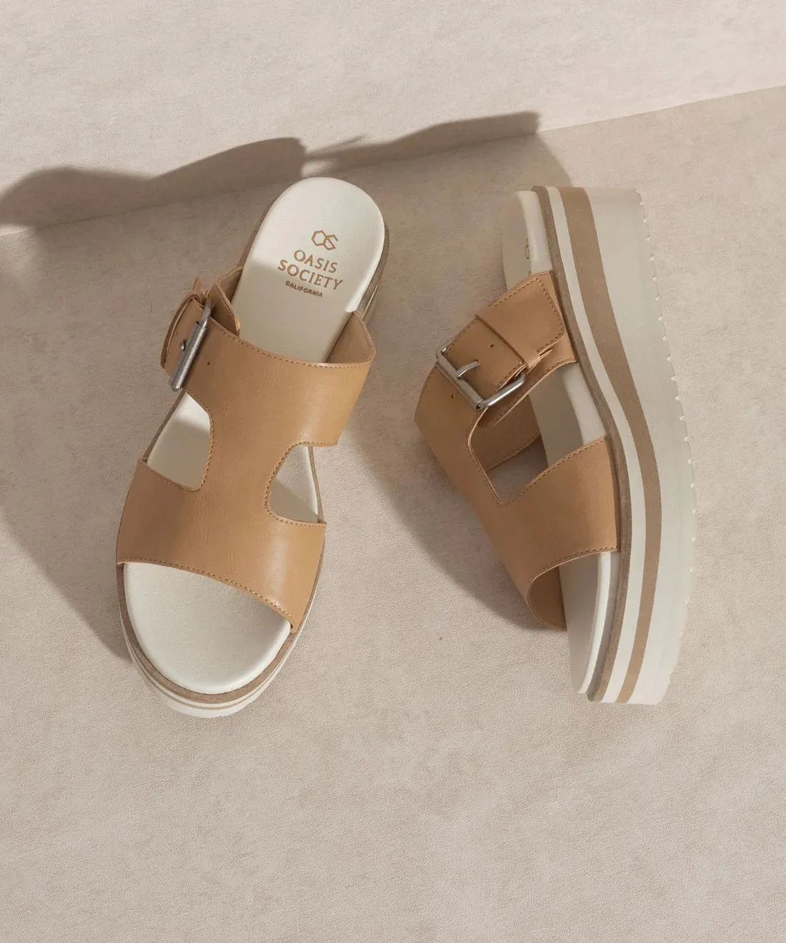 The Ellie Tan | Staple Platform Sandal