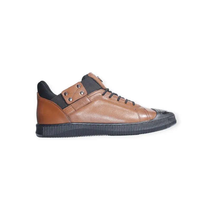 The Marcomen Casual Leather Shoes Brown