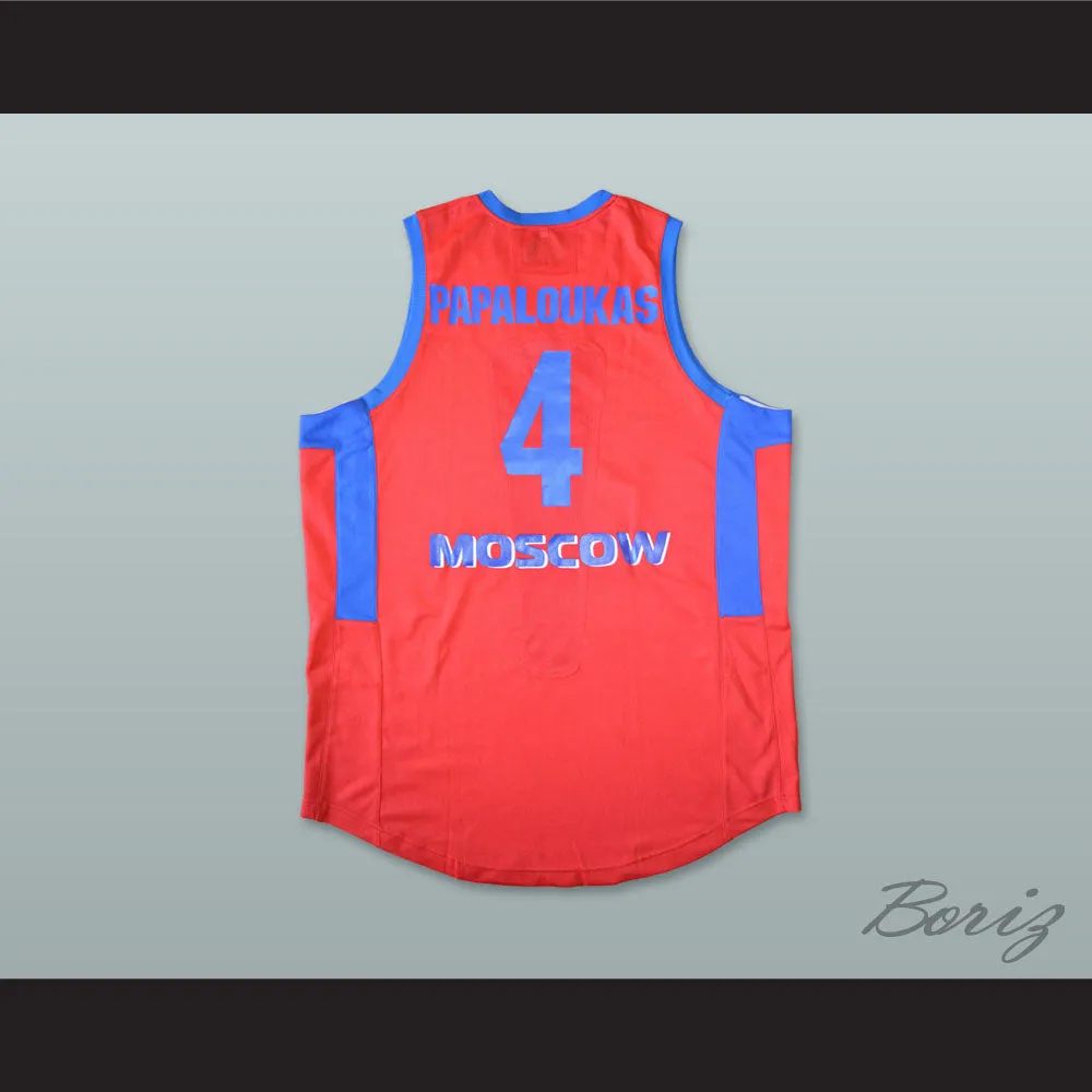 Theo Papaloukas 4 CSKA Moscow Basketball Jersey