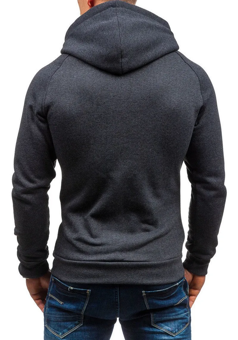 THICKEN MULTI-POCKETS PLAID ZIPPER HOODED JACKET