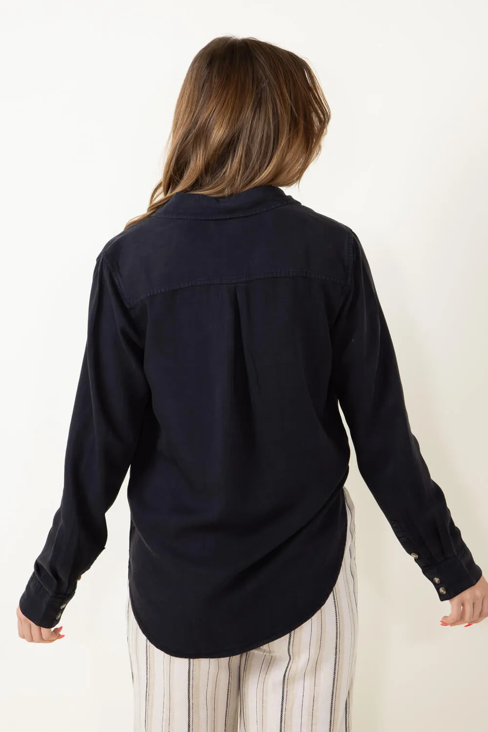 Thread & Supply Radelyn Button Up Shirt for Women in Black | T2599LZTTS-BLACK