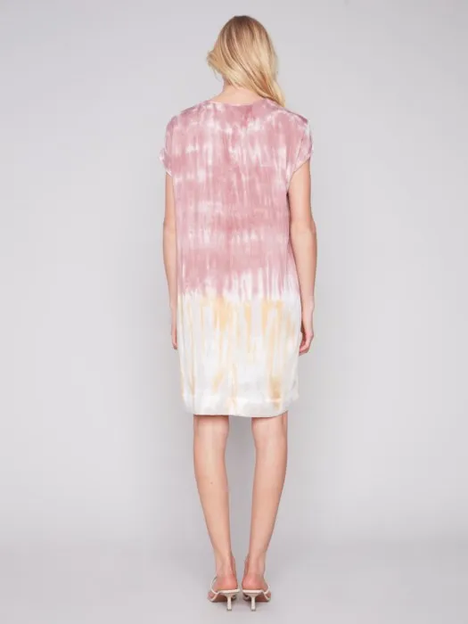 Tie Dye Dolman Sleeve Dress