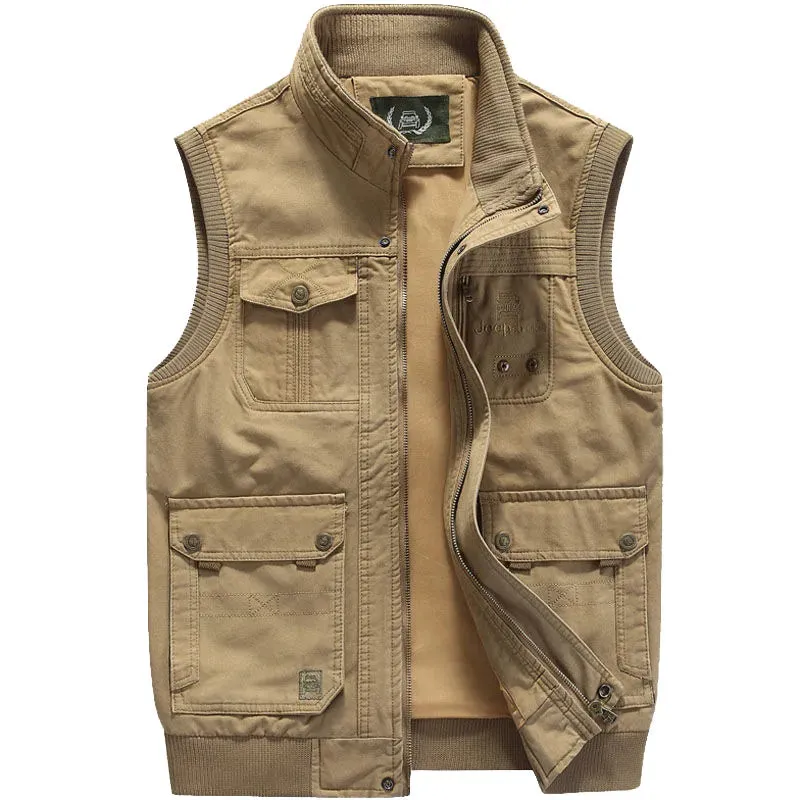 TIMO Vintage Outdoor Vest with Multiple Pockets