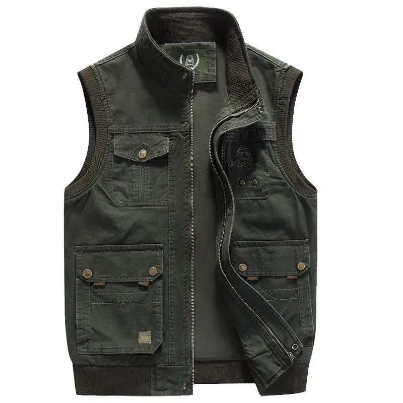 TIMO Vintage Outdoor Vest with Multiple Pockets