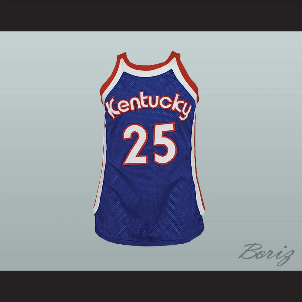 Tom Owens 25 Kentucky Colonels Blue Basketball Jersey