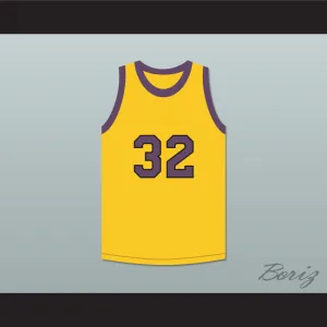 Tommy Strawn 32 Yellow Basketball Jersey Martin