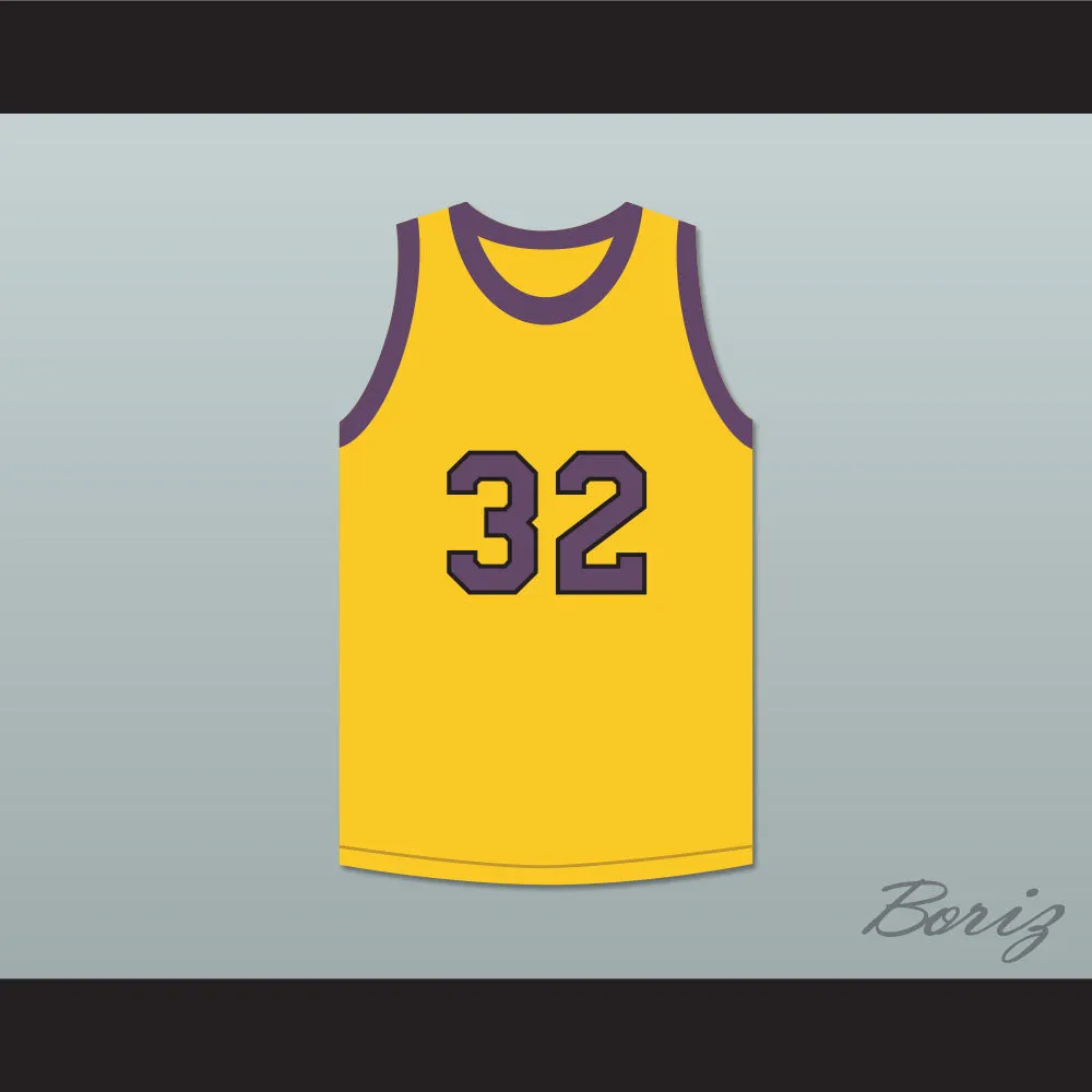 Tommy Strawn 32 Yellow Basketball Jersey Martin