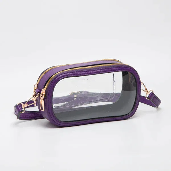 Touchdown Stadium Clear Crossbody - Purple