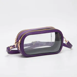 Touchdown Stadium Clear Crossbody - Purple