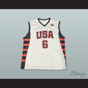 Tracy McGrady 6 Team USA White Basketball Jersey