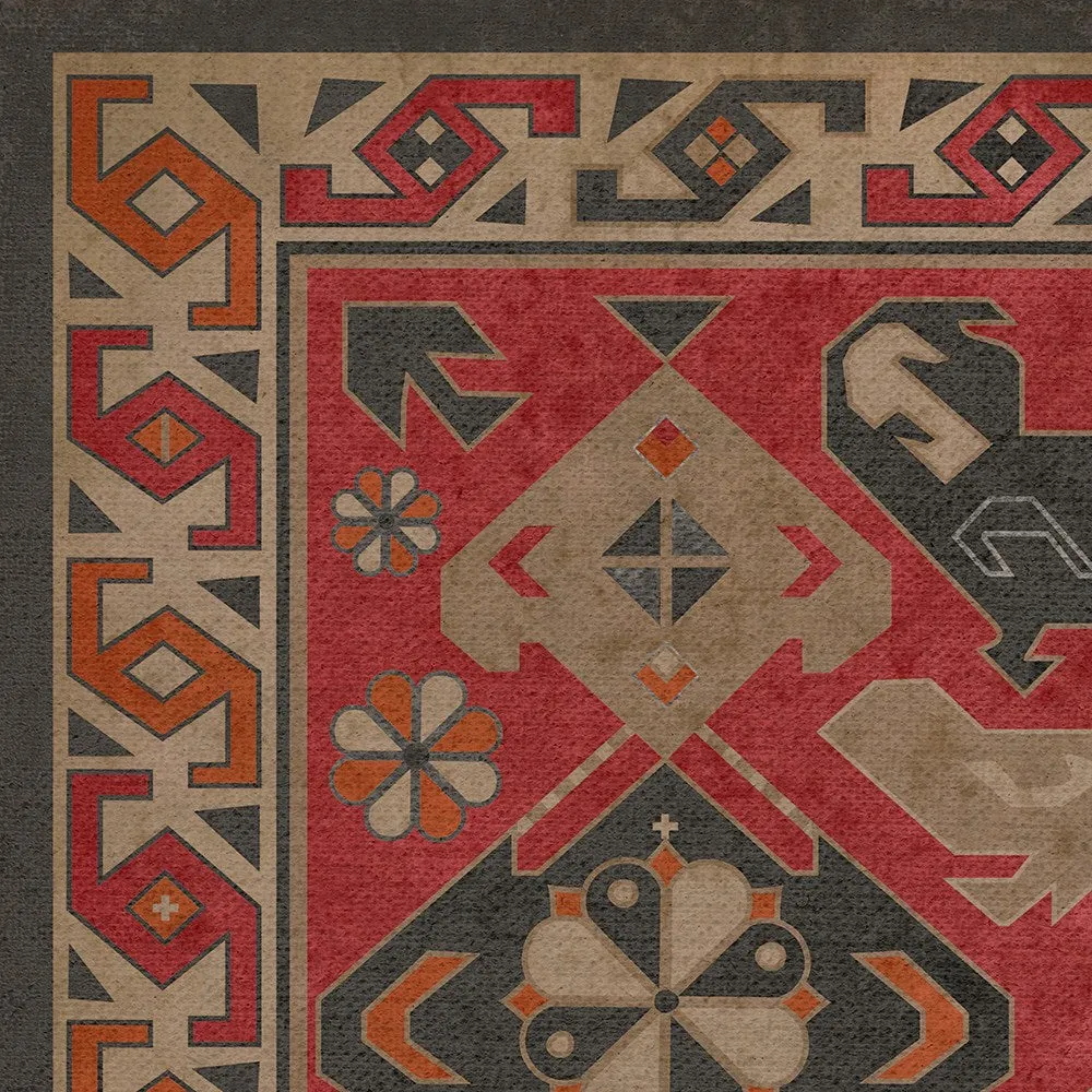 Traditional Williamsburg "All Spice" Vinyl Floorcloth - Spicher & Co.
