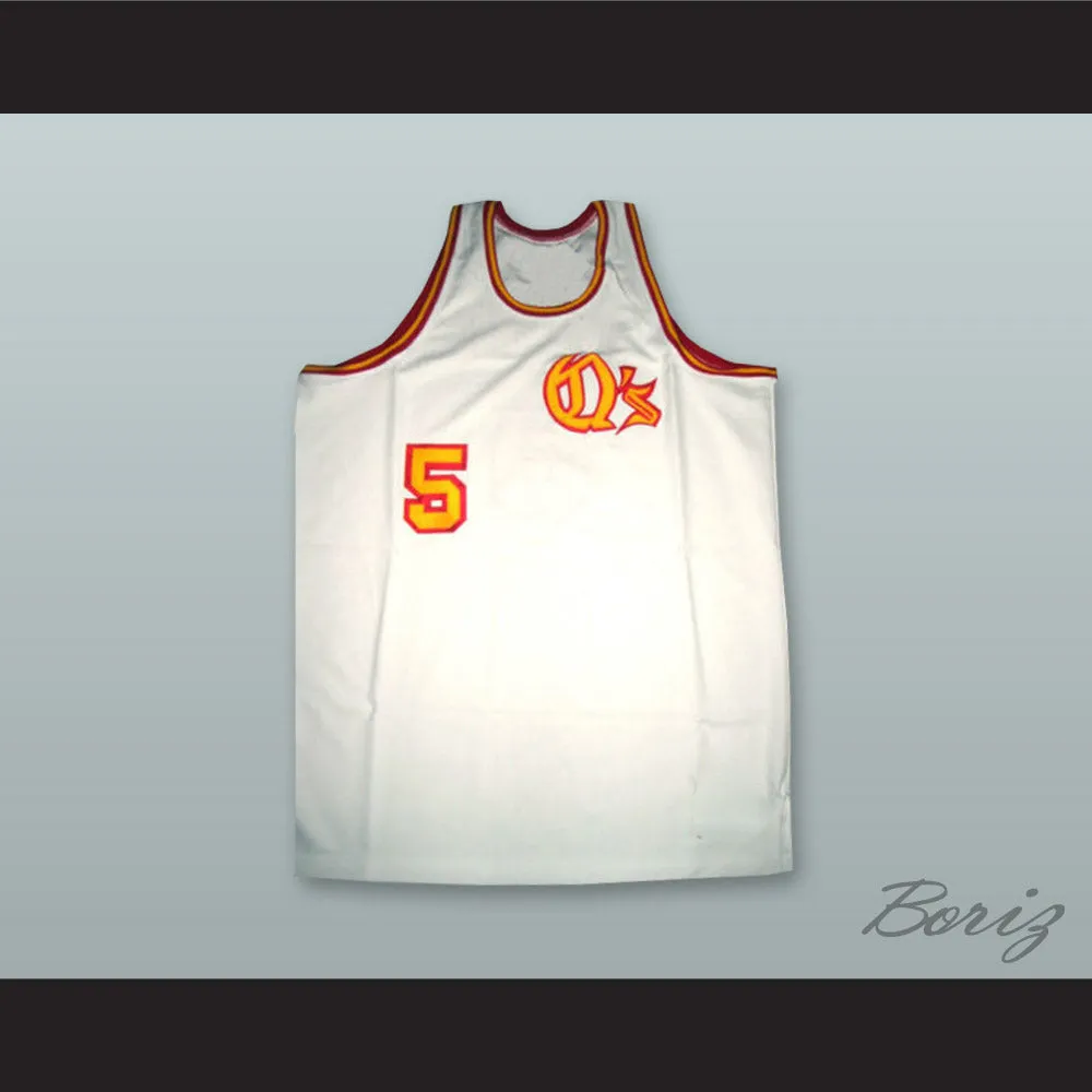 Travis Grant 5 San Diego White Basketball Jersey