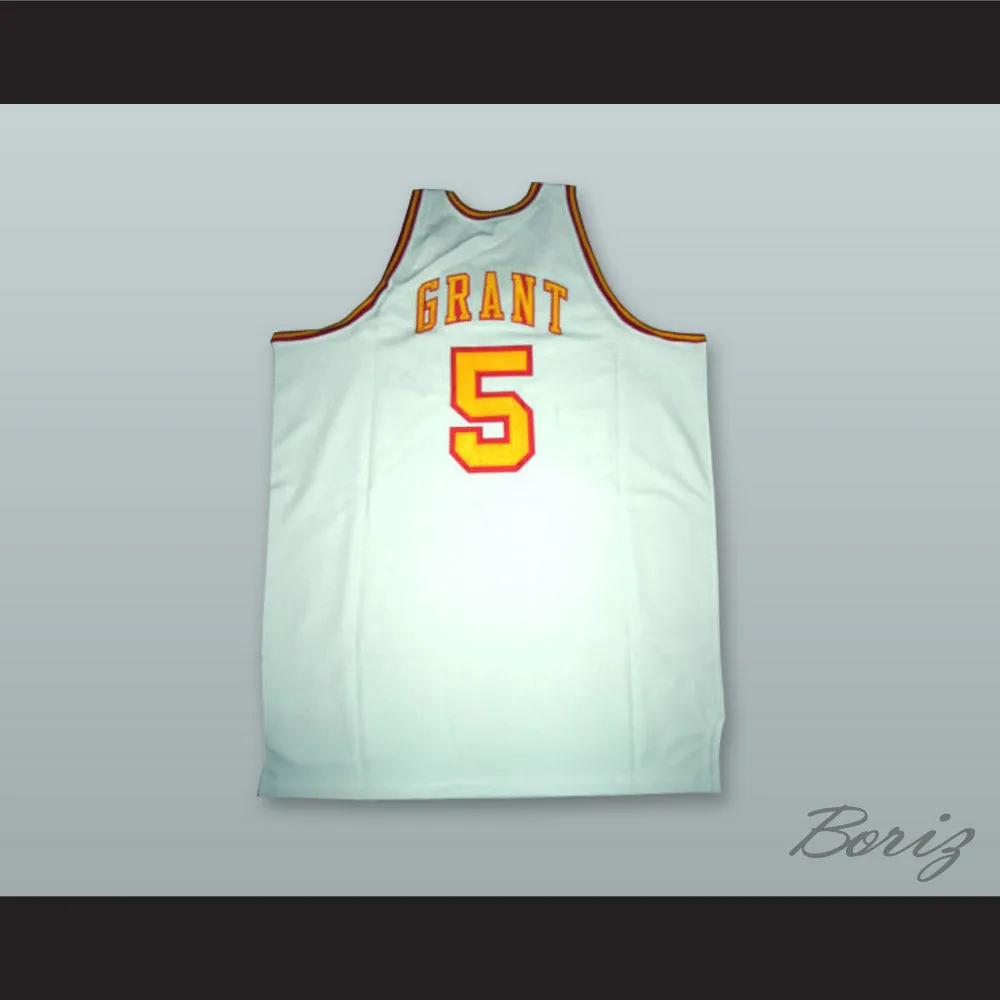 Travis Grant 5 San Diego White Basketball Jersey