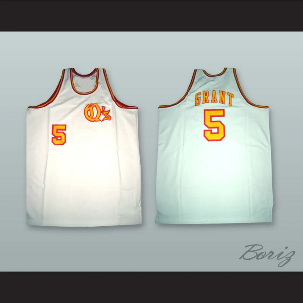 Travis Grant 5 San Diego White Basketball Jersey