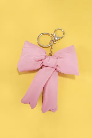 TRENDING PUFFY BOW RIBBON BAG CHARM KEYCHAIN