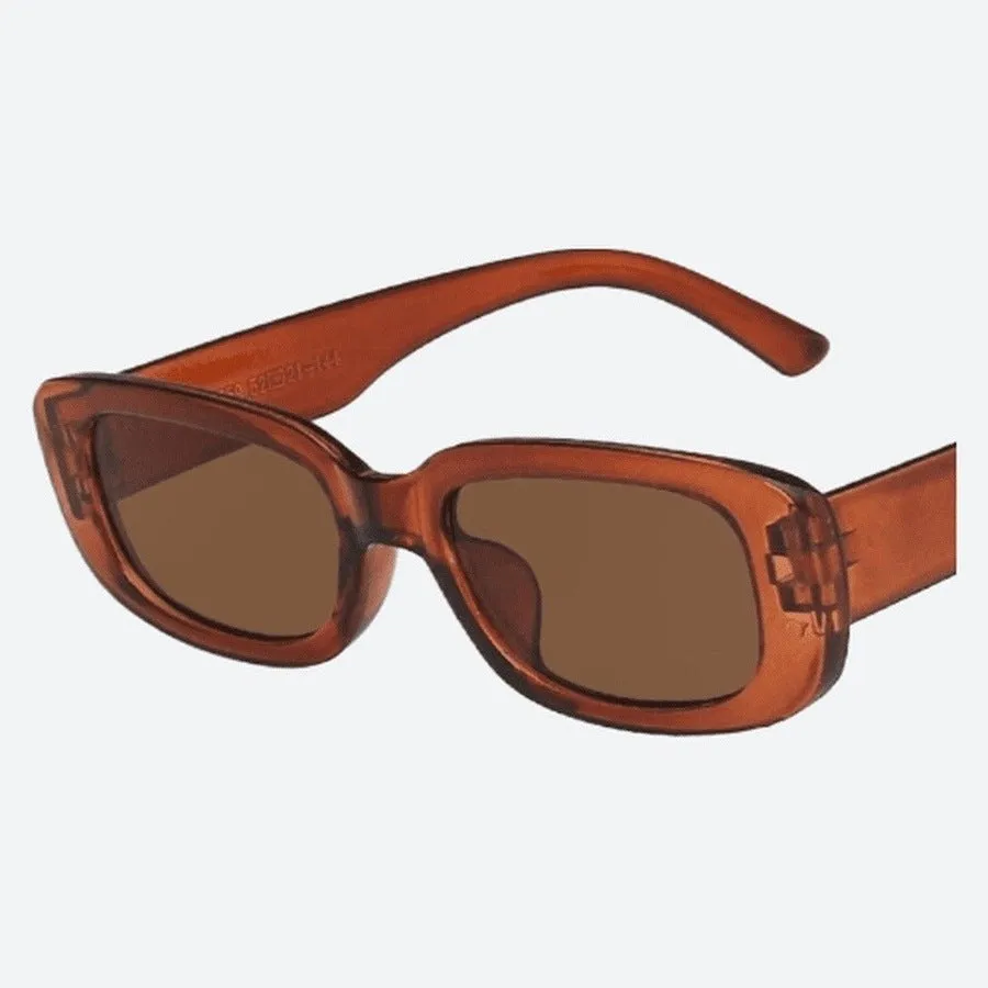 Trendy Vintage Rectangle Sunglasses