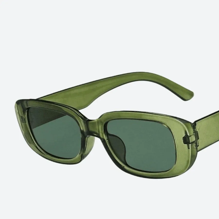 Trendy Vintage Rectangle Sunglasses