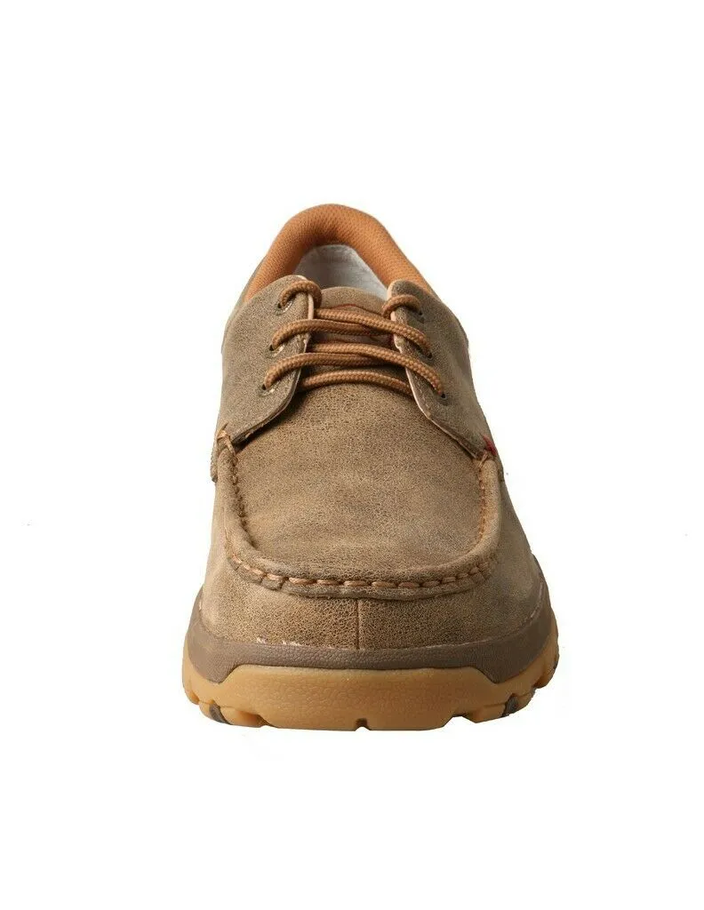 Twisted X Casual Shoes Mens Cellstretch Leather Lace Bomber MXC0002