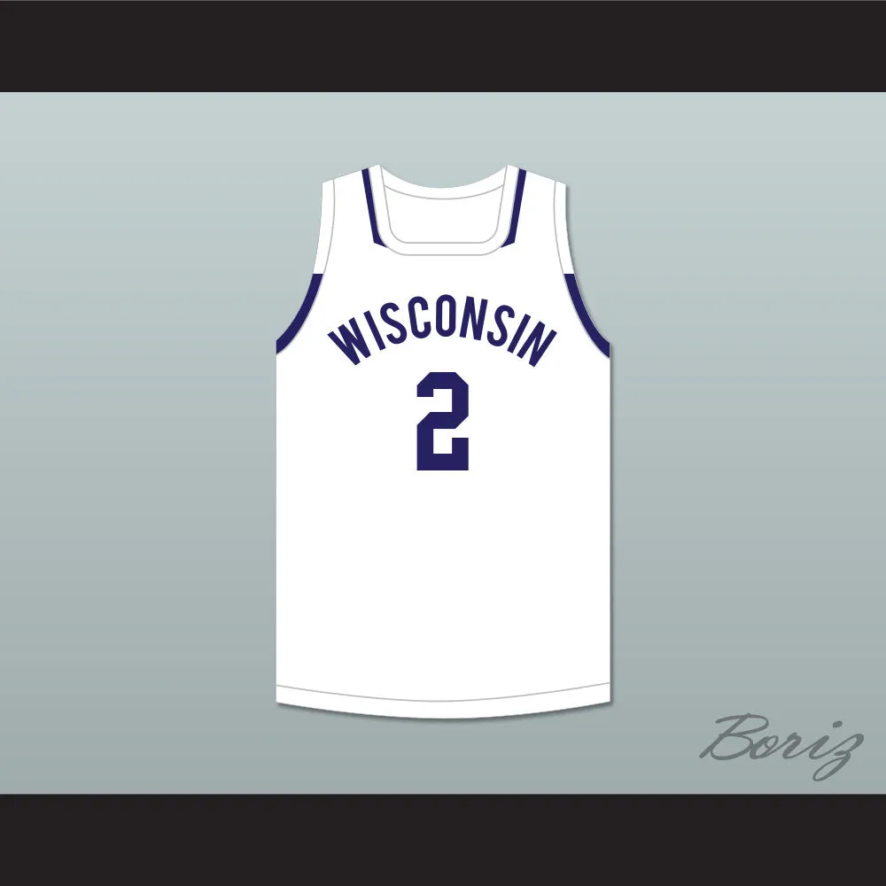 Tyler Herro 2 Wisconsin White Basketball Jersey