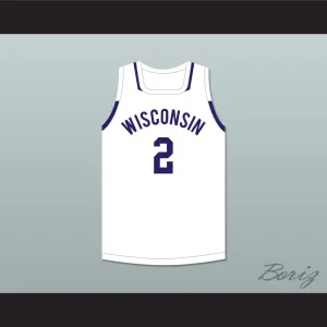 Tyler Herro 2 Wisconsin White Basketball Jersey