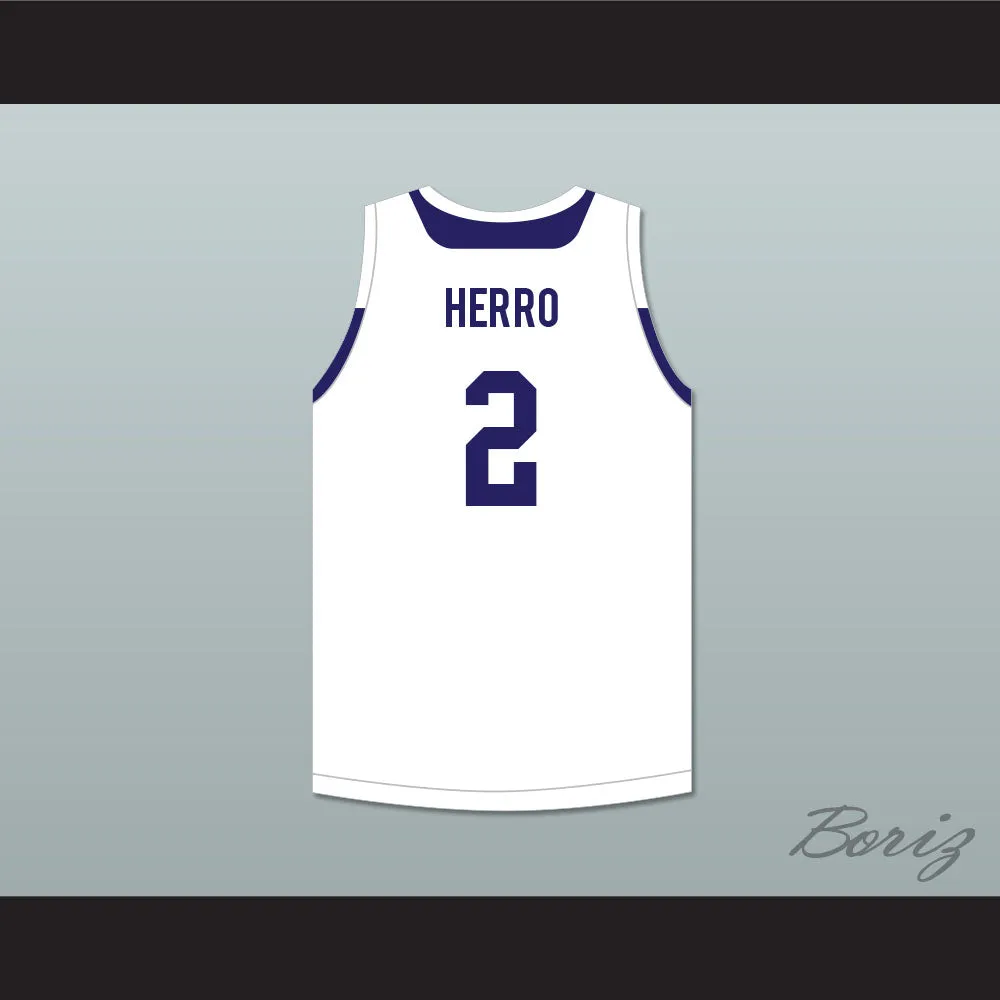 Tyler Herro 2 Wisconsin White Basketball Jersey