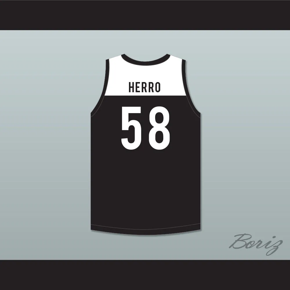 Tyler Herro 58 Nations Black Basketball Jersey