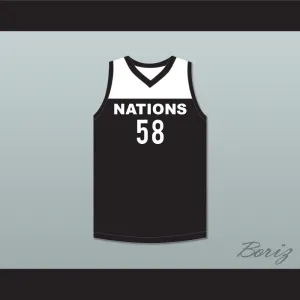 Tyler Herro 58 Nations Black Basketball Jersey