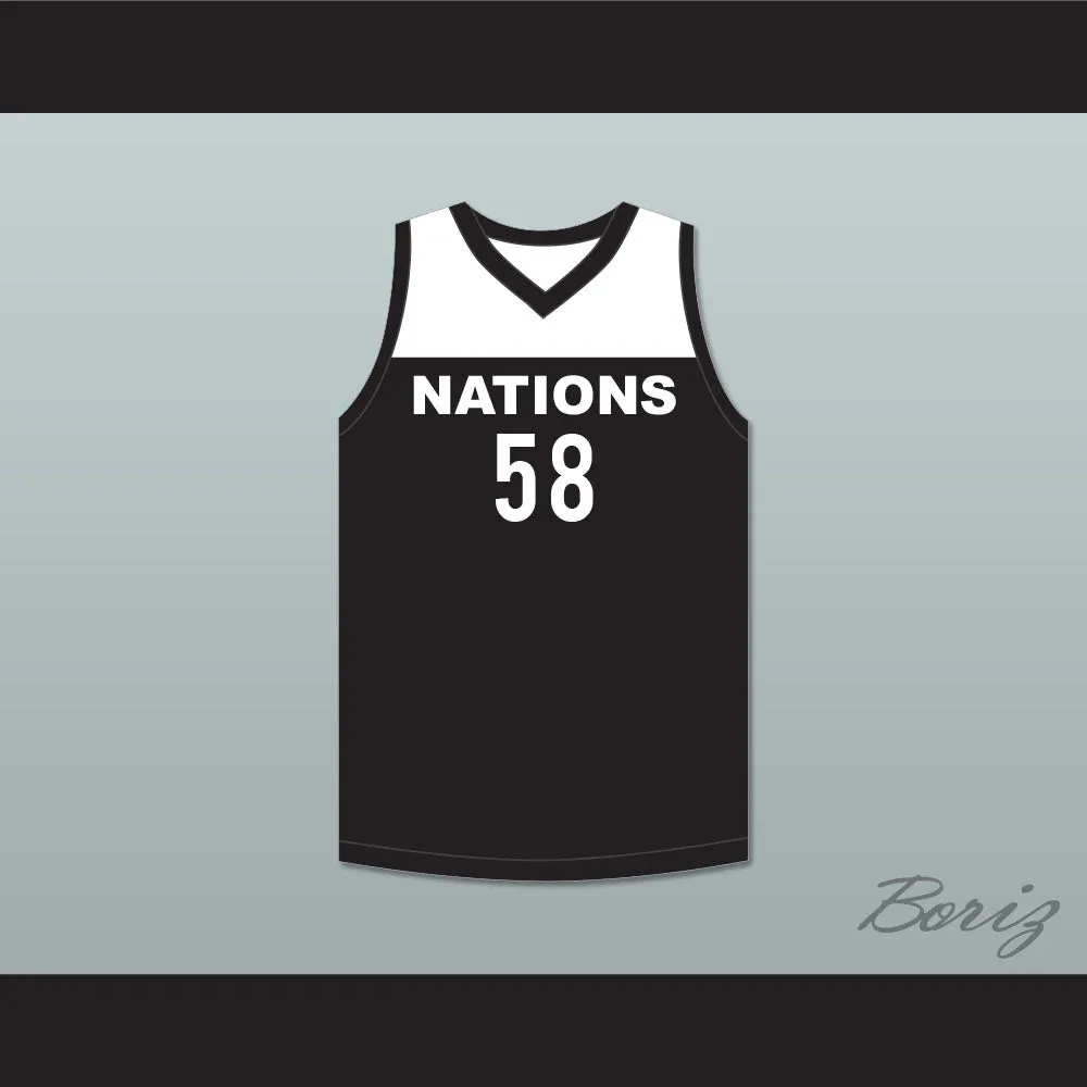 Tyler Herro 58 Nations Black Basketball Jersey