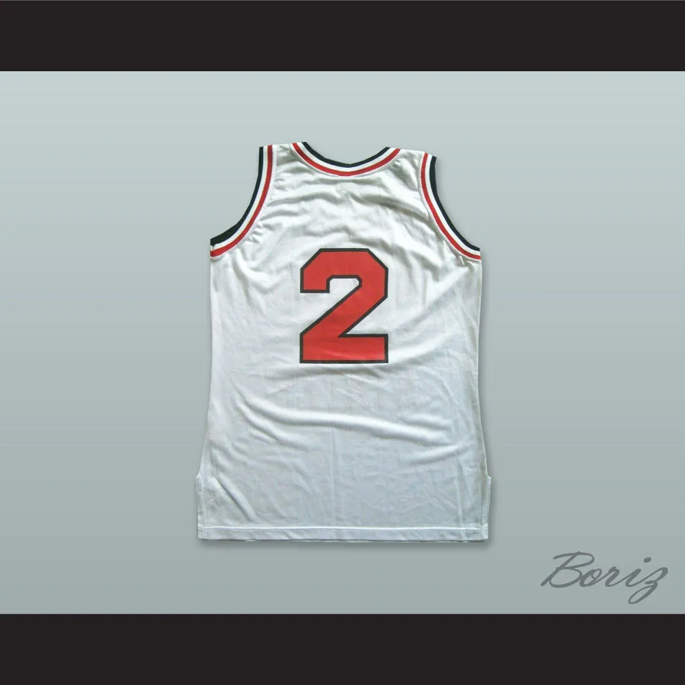 United States 2 White Basketball Jersey