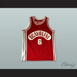 US Victoria Libertas Pallacanestro Scavolini 6 Red Basketball Jersey