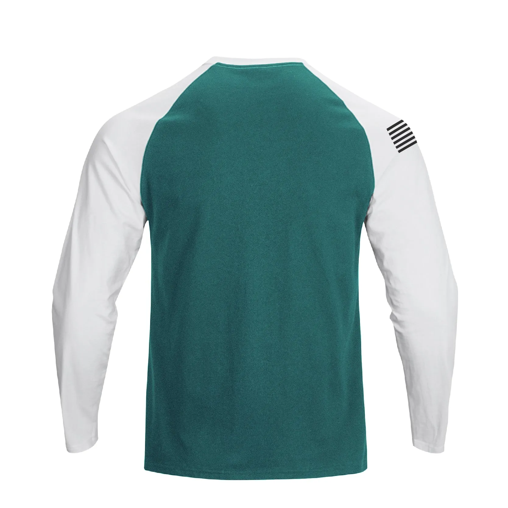 USA FLAG 100% COTTON RAGLAN GRAPHIC LONG SLEEVE T-SHIRT