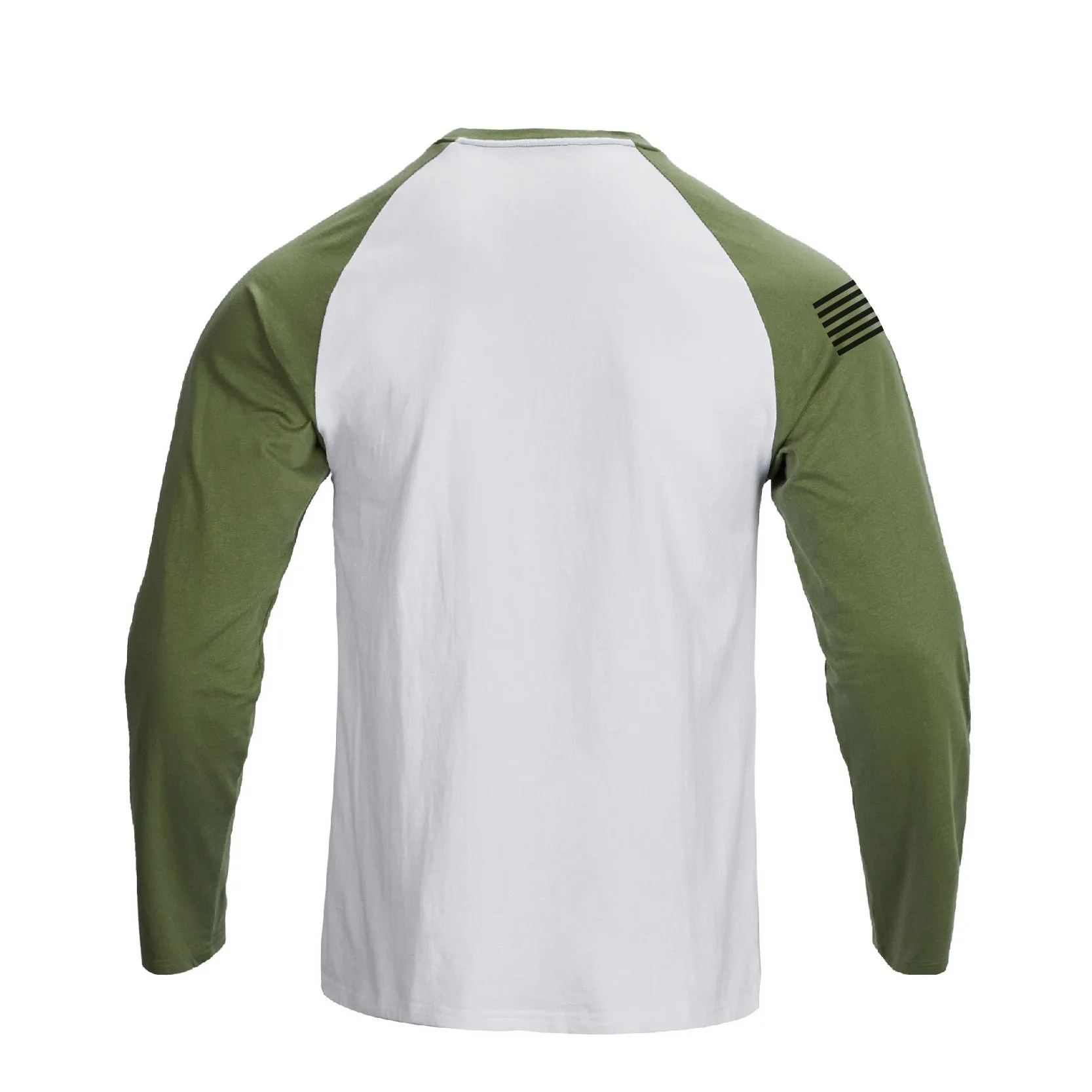 USA FLAG 100% COTTON RAGLAN GRAPHIC LONG SLEEVE T-SHIRT