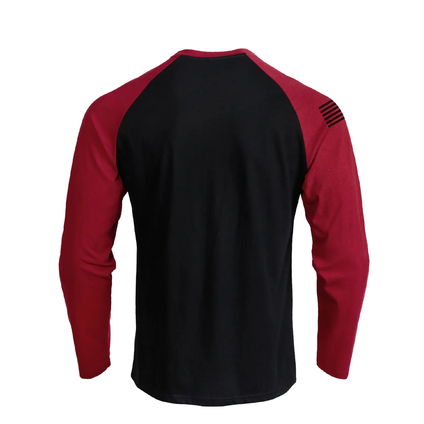 USA FLAG 100% COTTON RAGLAN GRAPHIC LONG SLEEVE T-SHIRT