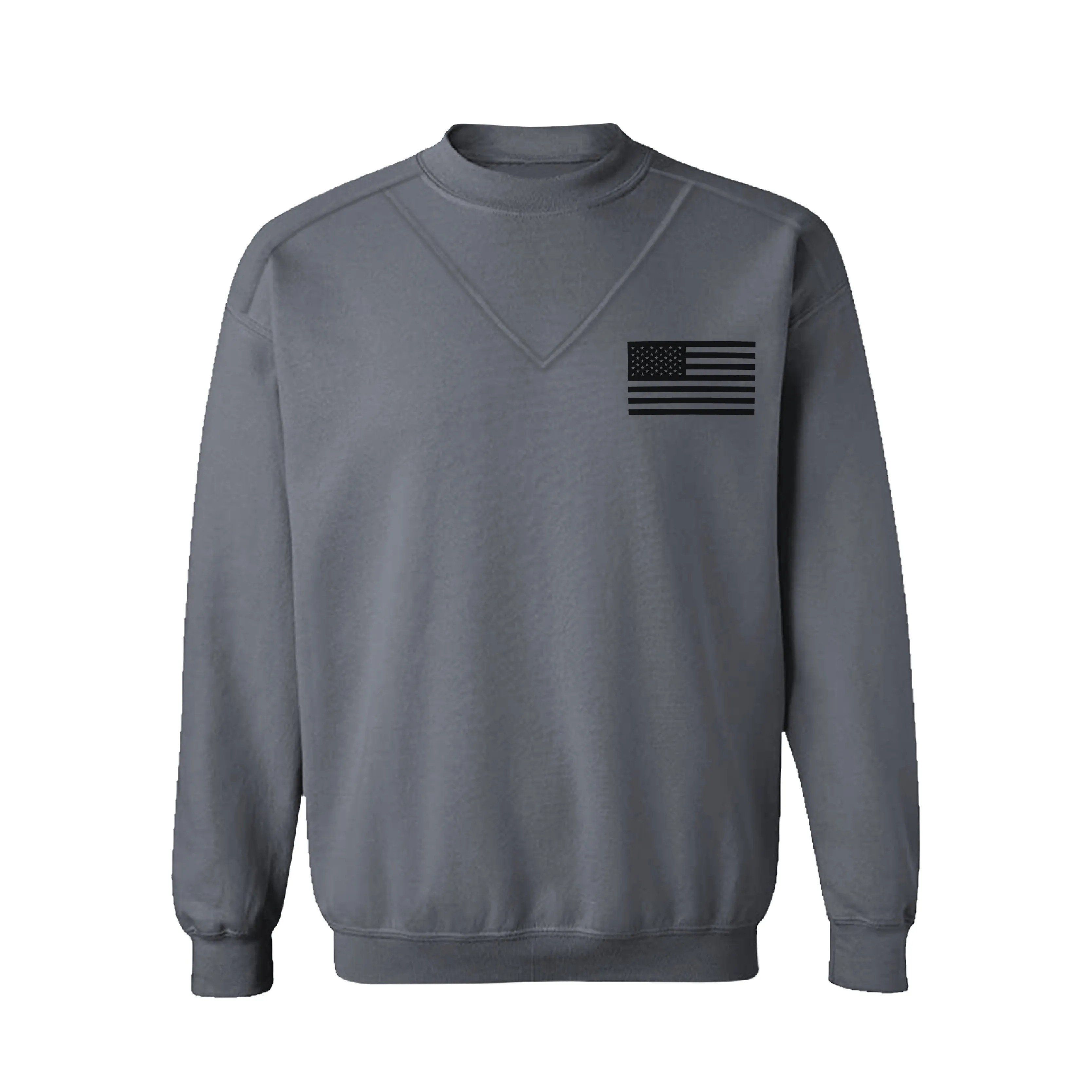 USA FLAG RAGLAN GRAPHIC PLUS VELVET SWEATSHIRT