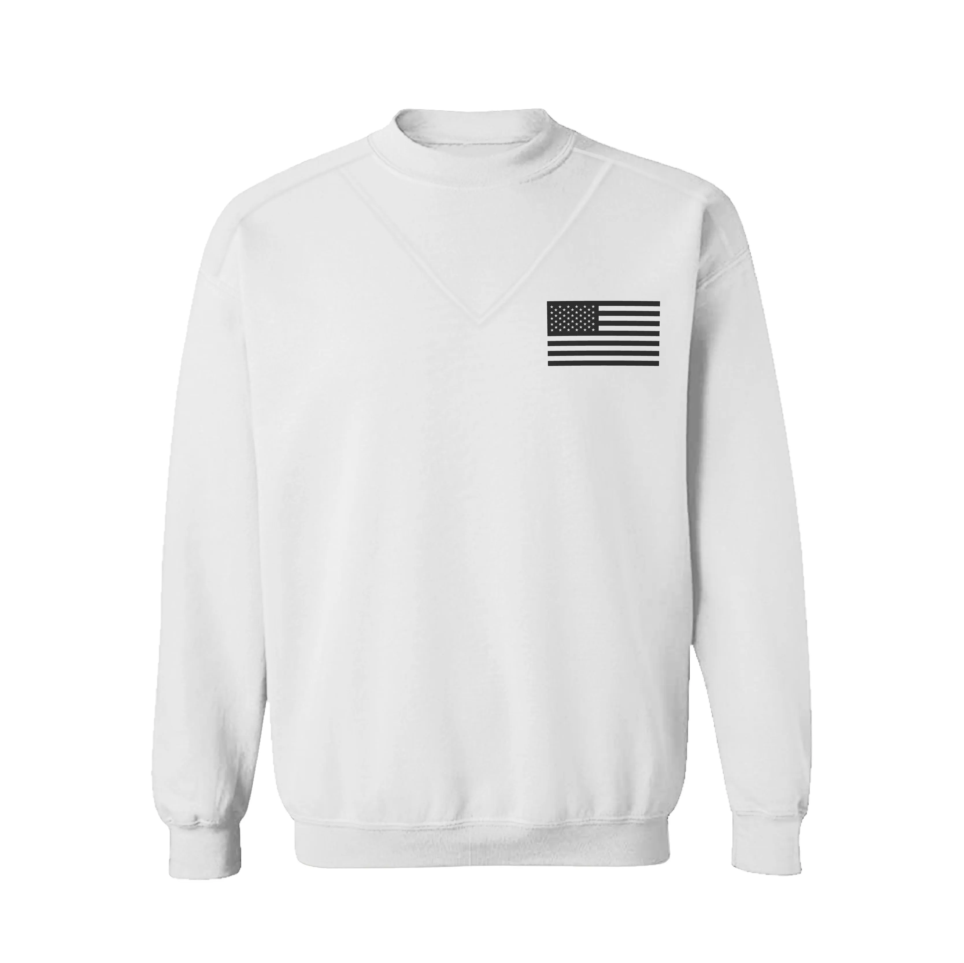 USA FLAG RAGLAN GRAPHIC PLUS VELVET SWEATSHIRT
