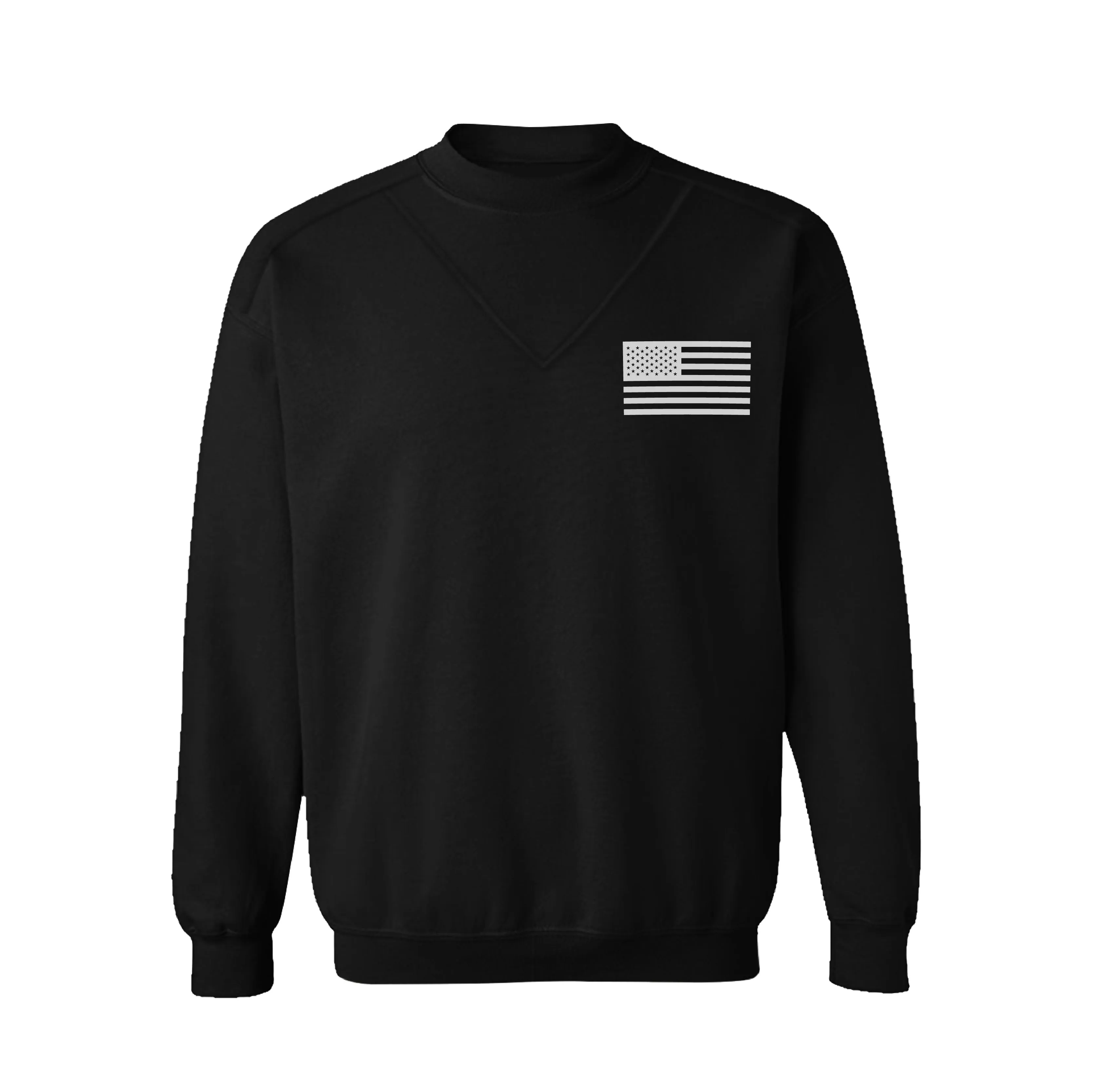 USA FLAG RAGLAN GRAPHIC PLUS VELVET SWEATSHIRT