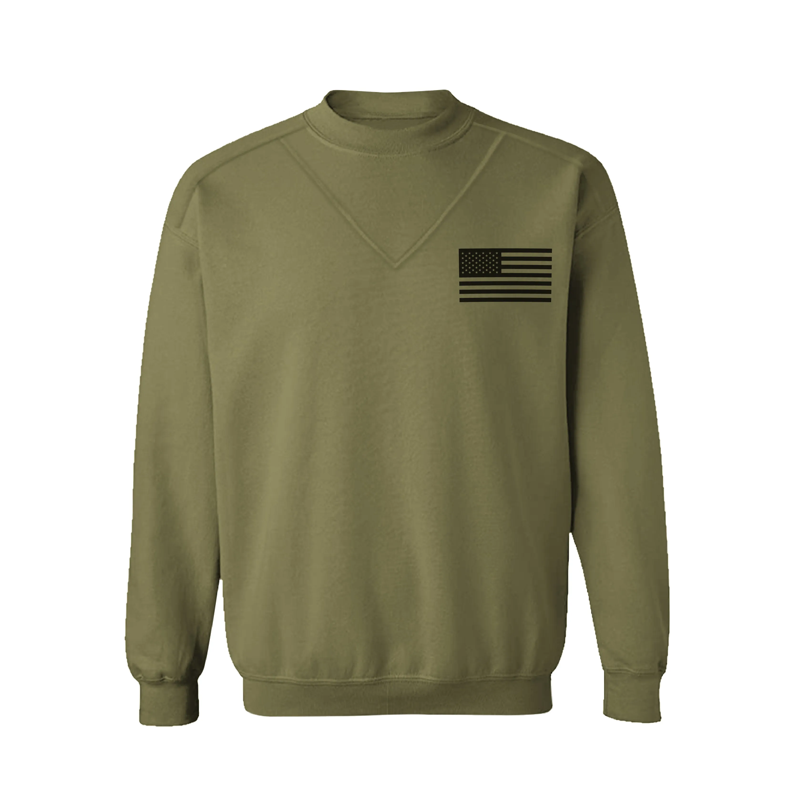 USA FLAG RAGLAN GRAPHIC PLUS VELVET SWEATSHIRT