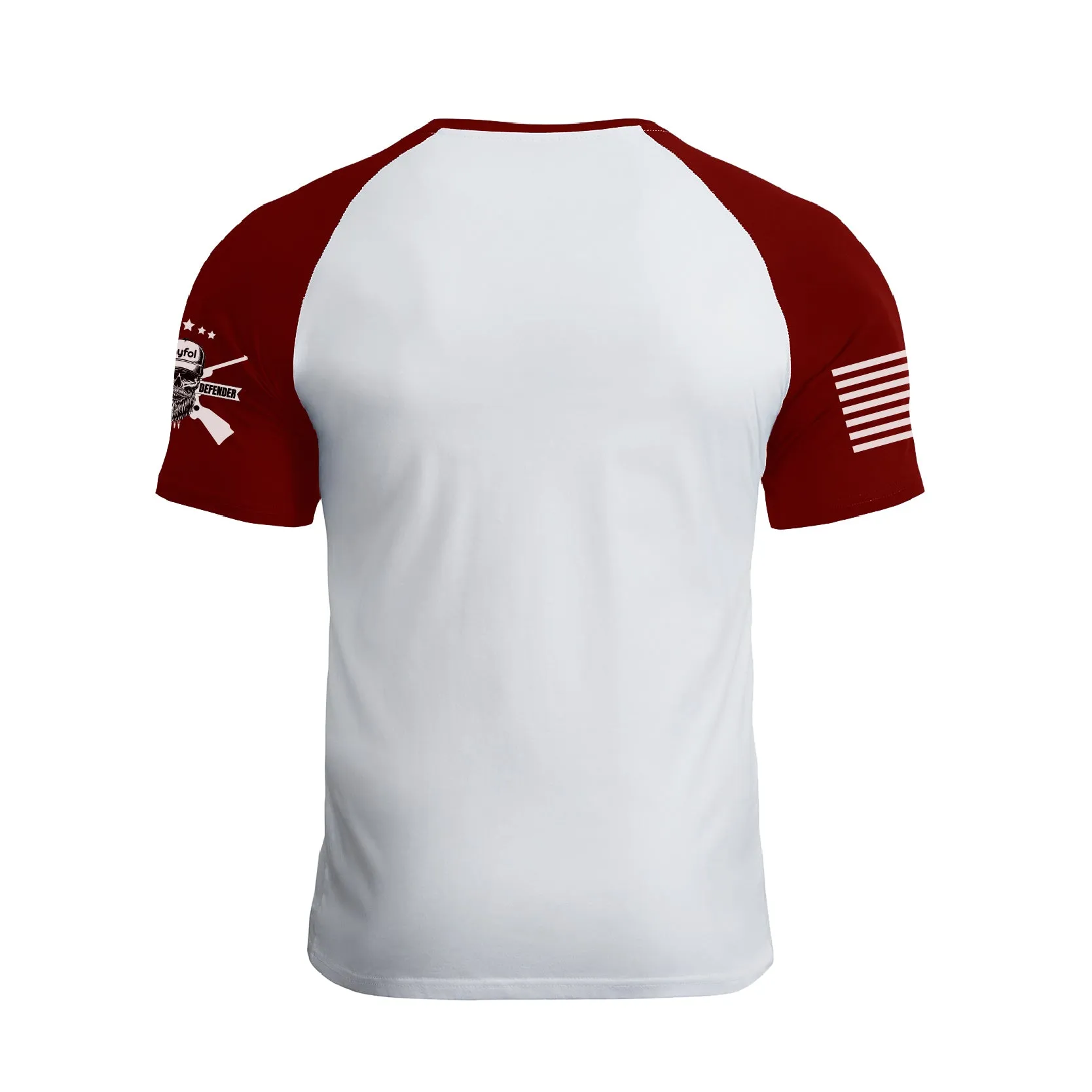 USA FLAG SPARTAN RAGLAN GRAPHIC TEE