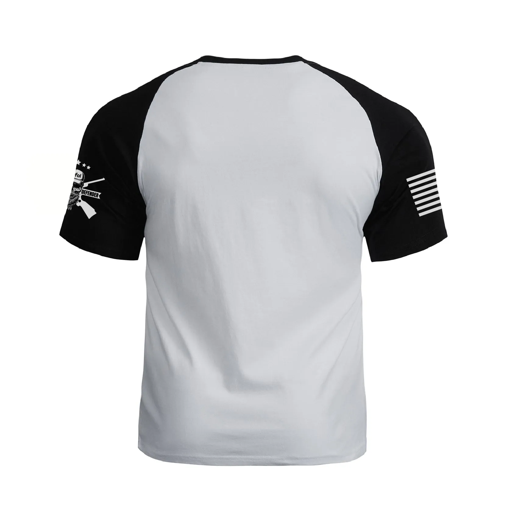 USA FLAG SPARTAN RAGLAN GRAPHIC TEE