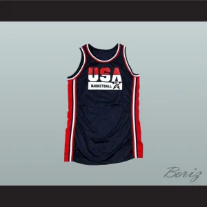 USA Team Away Basketball Jersey Custom Name and Number