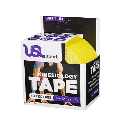 USL Sport Premium Kinesiology 5cm x 5m Yellow